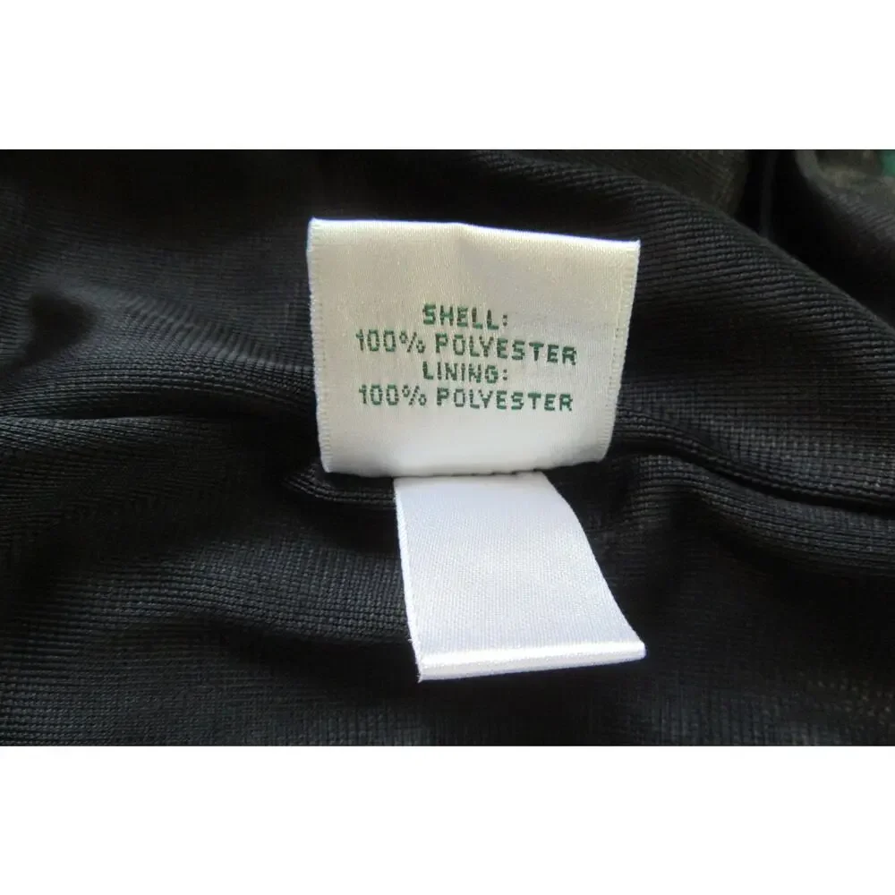 Masters Tech Men’s Green 1/4 Zip Long Sleeve Golf Pullover Jacket Pockets Logo L